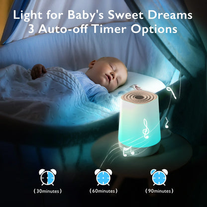 White Noise Sleep Machine with Touch Light