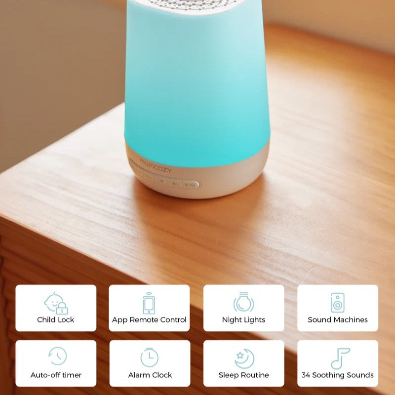 White Noise Sleep Machine with Touch Light