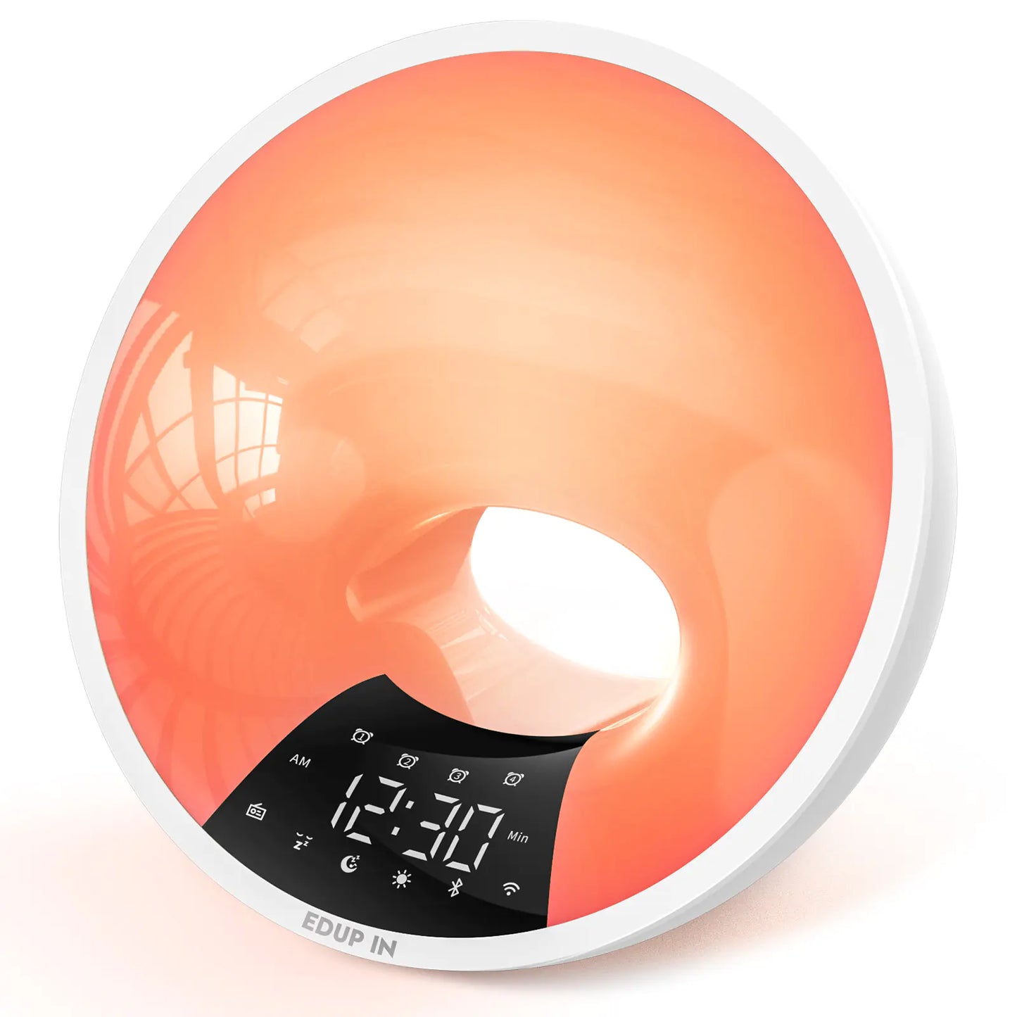Smart App Alarm Clock with White Noise & Sunrise Lights